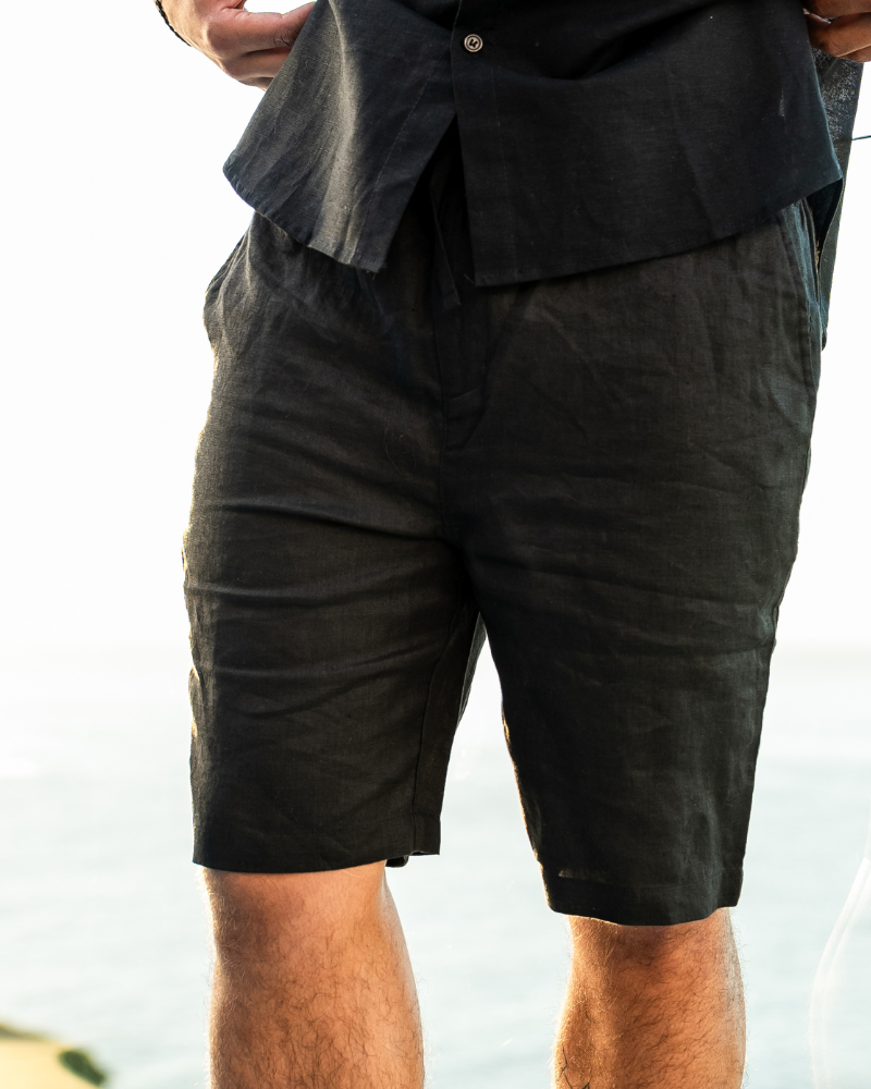 Valencia - Pantalones cortos de lino premium